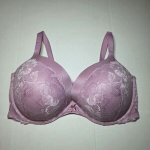 Victoria Secret Bra 40DDD Push Up Pink Lace Body by Victoria Underwire